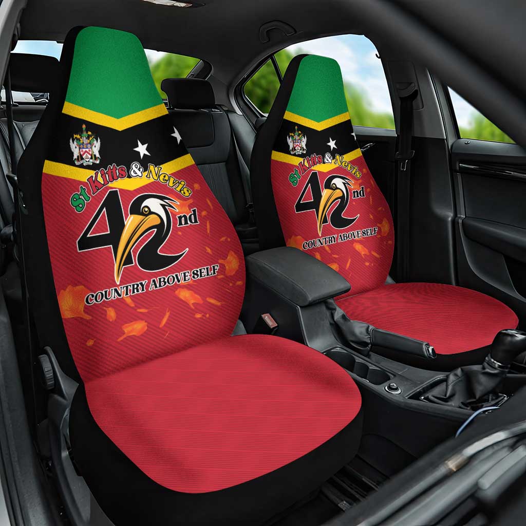 St Kitts and Nevis 42nd Independence Day Car Seat Cover Country Above Self LT01