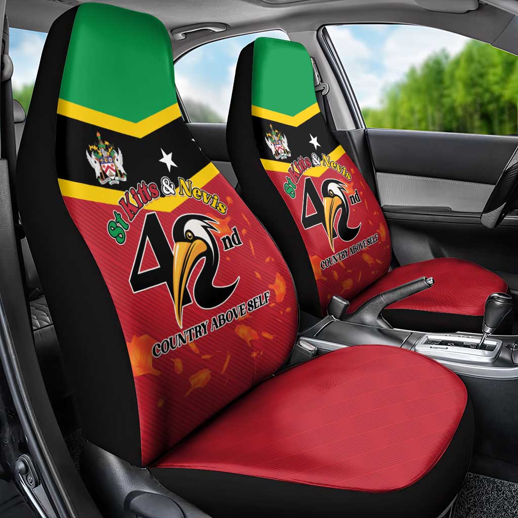 St Kitts and Nevis 42nd Independence Day Car Seat Cover Country Above Self LT01