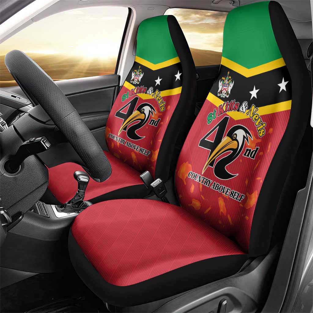 St Kitts and Nevis 42nd Independence Day Car Seat Cover Country Above Self LT01