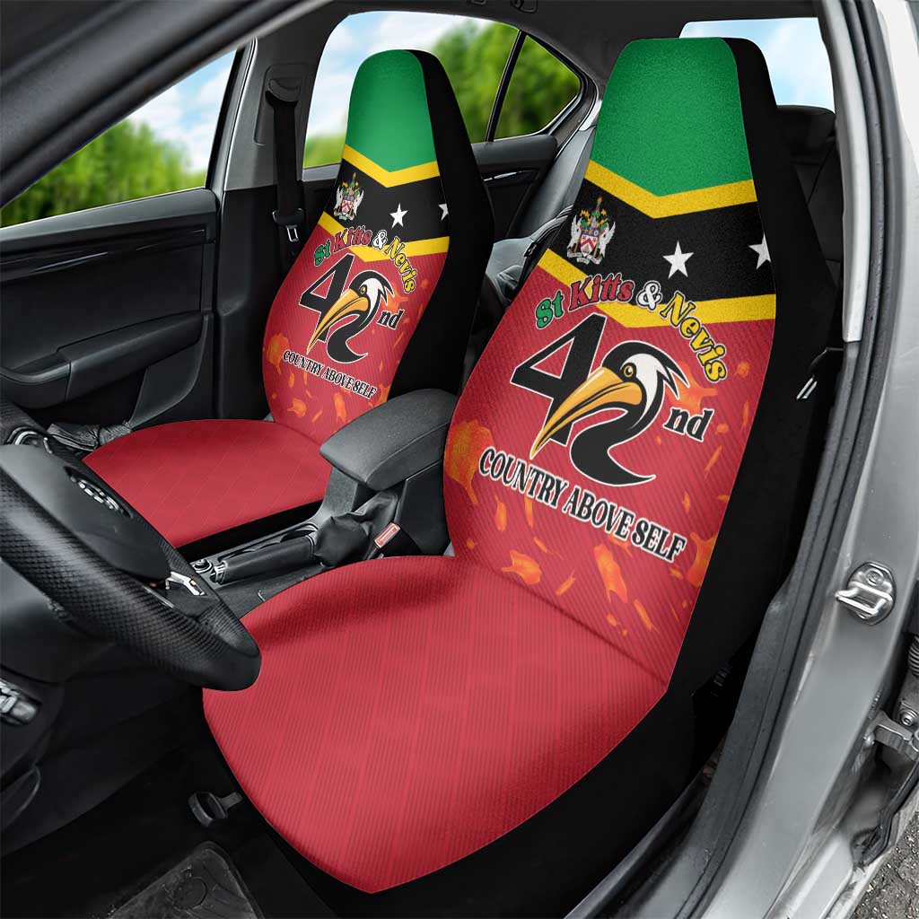 St Kitts and Nevis 42nd Independence Day Car Seat Cover Country Above Self LT01