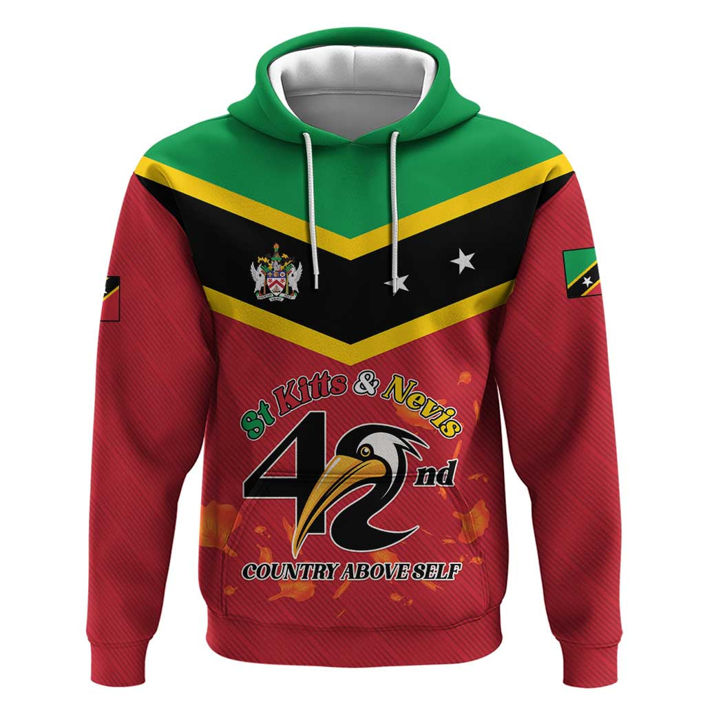 St Kitts and Nevis 42nd Independence Day Hoodie Country Above Self LT01