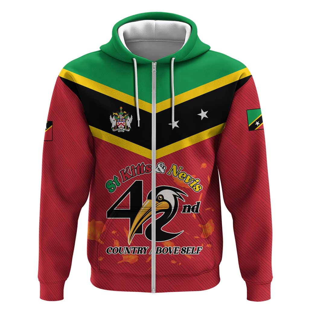 St Kitts and Nevis 42nd Independence Day Hoodie Country Above Self LT01