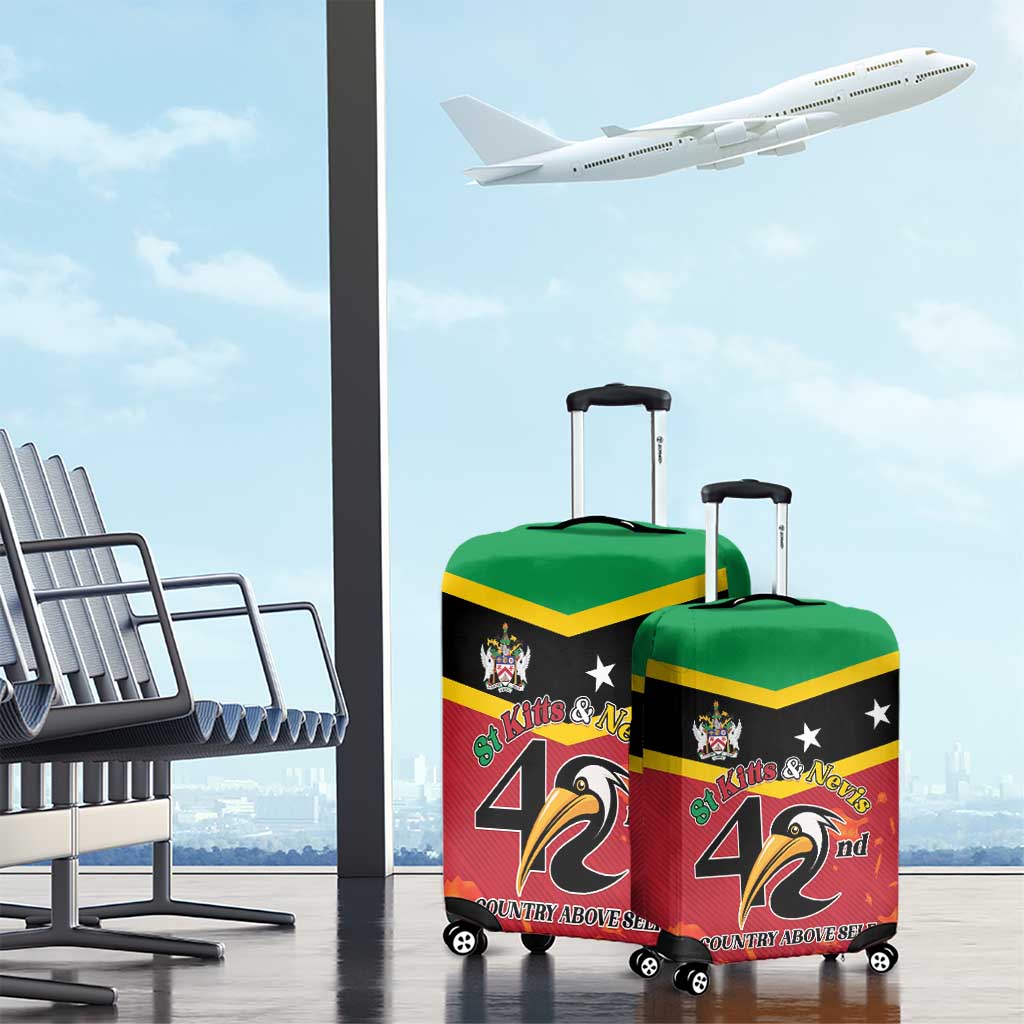 St Kitts and Nevis 42nd Independence Day Luggage Cover Country Above Self LT01