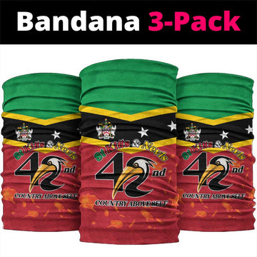 St Kitts and Nevis 42nd Independence Day Neck Gaiter Country Above Self LT01