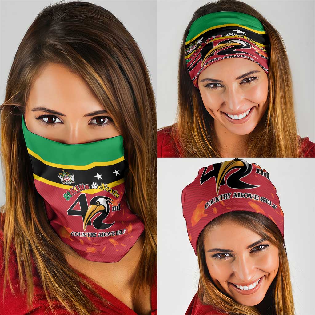St Kitts and Nevis 42nd Independence Day Neck Gaiter Country Above Self LT01