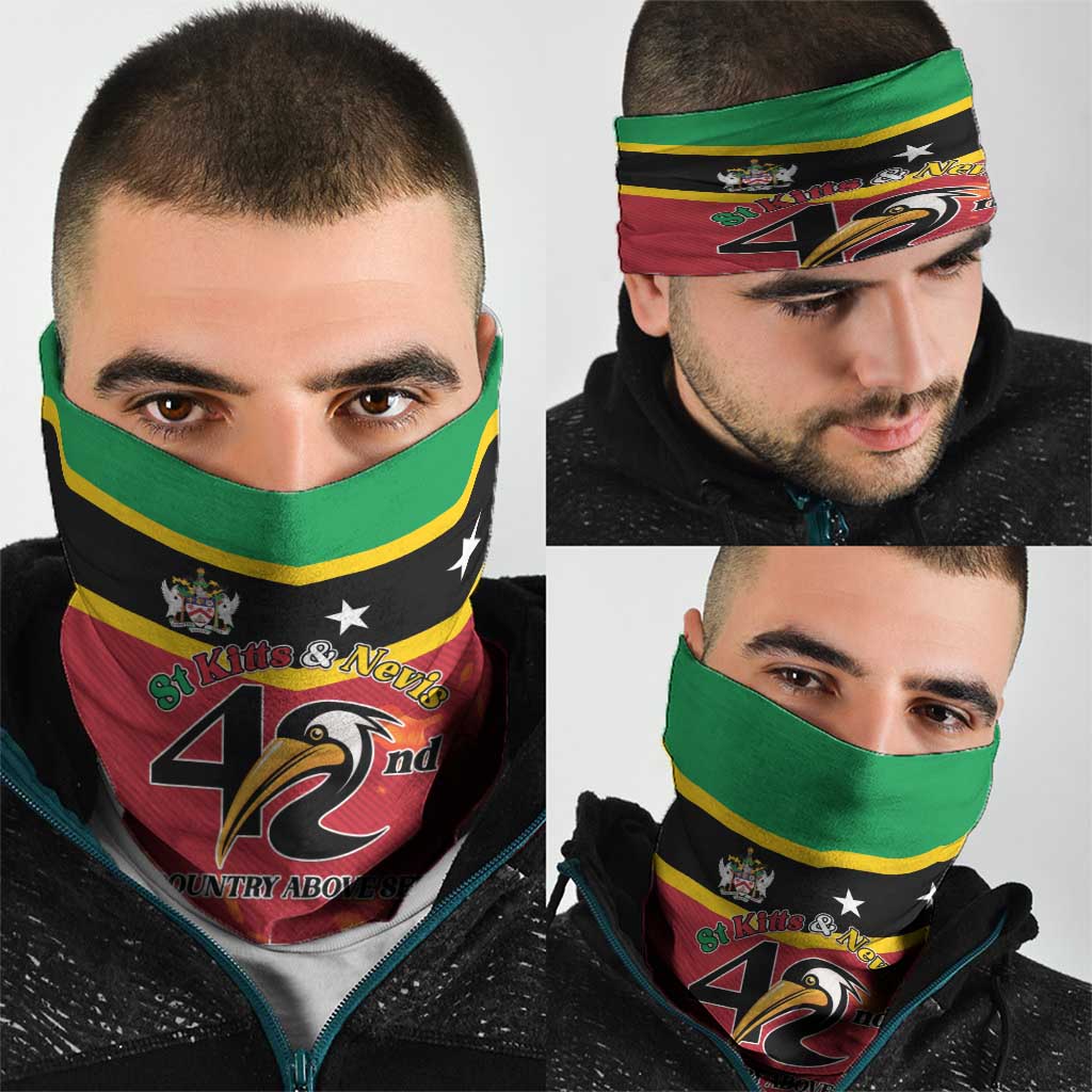 St Kitts and Nevis 42nd Independence Day Neck Gaiter Country Above Self LT01