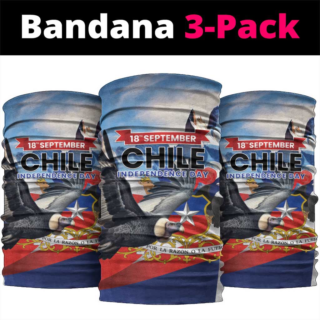 Chile Independence Day 18th September Neck Gaiter Andean Condor Flying LT01