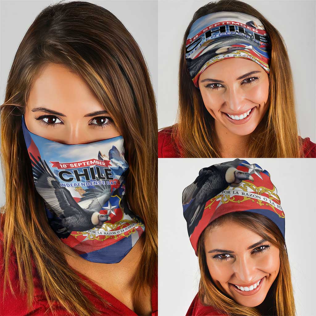 Chile Independence Day 18th September Neck Gaiter Andean Condor Flying LT01
