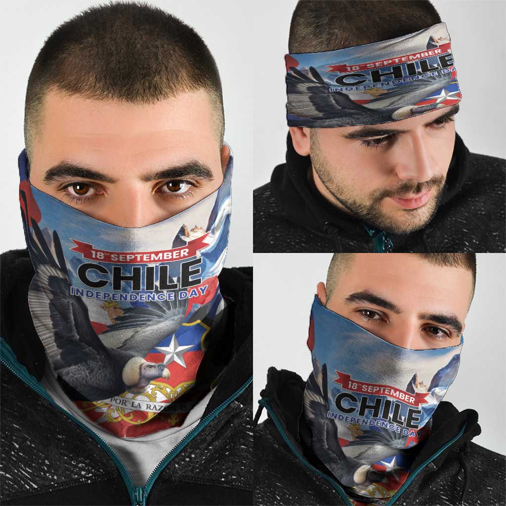 Chile Independence Day 18th September Neck Gaiter Andean Condor Flying LT01