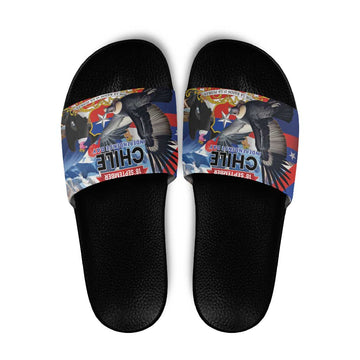 Chile Independence Day 18th September Slide Sandals Andean Condor Flying LT01