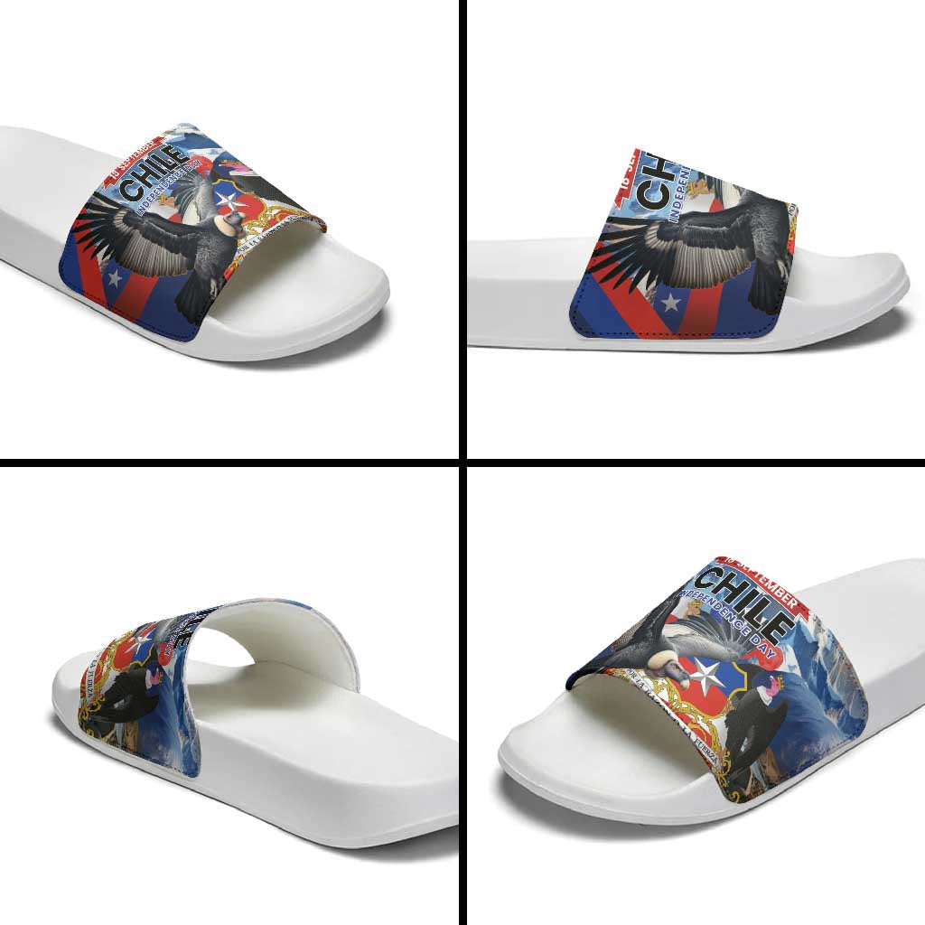 Chile Independence Day 18th September Slide Sandals Andean Condor Flying LT01