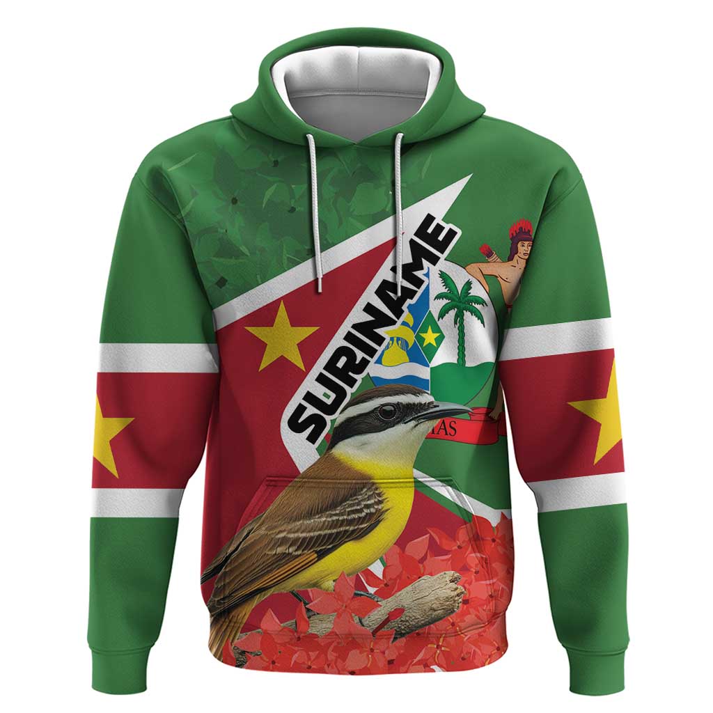 Personalized Suriname Hoodie Gerechtigheid Vroomheid Vertrouwen LT01