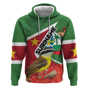 Personalized Suriname Hoodie Gerechtigheid Vroomheid Vertrouwen LT01