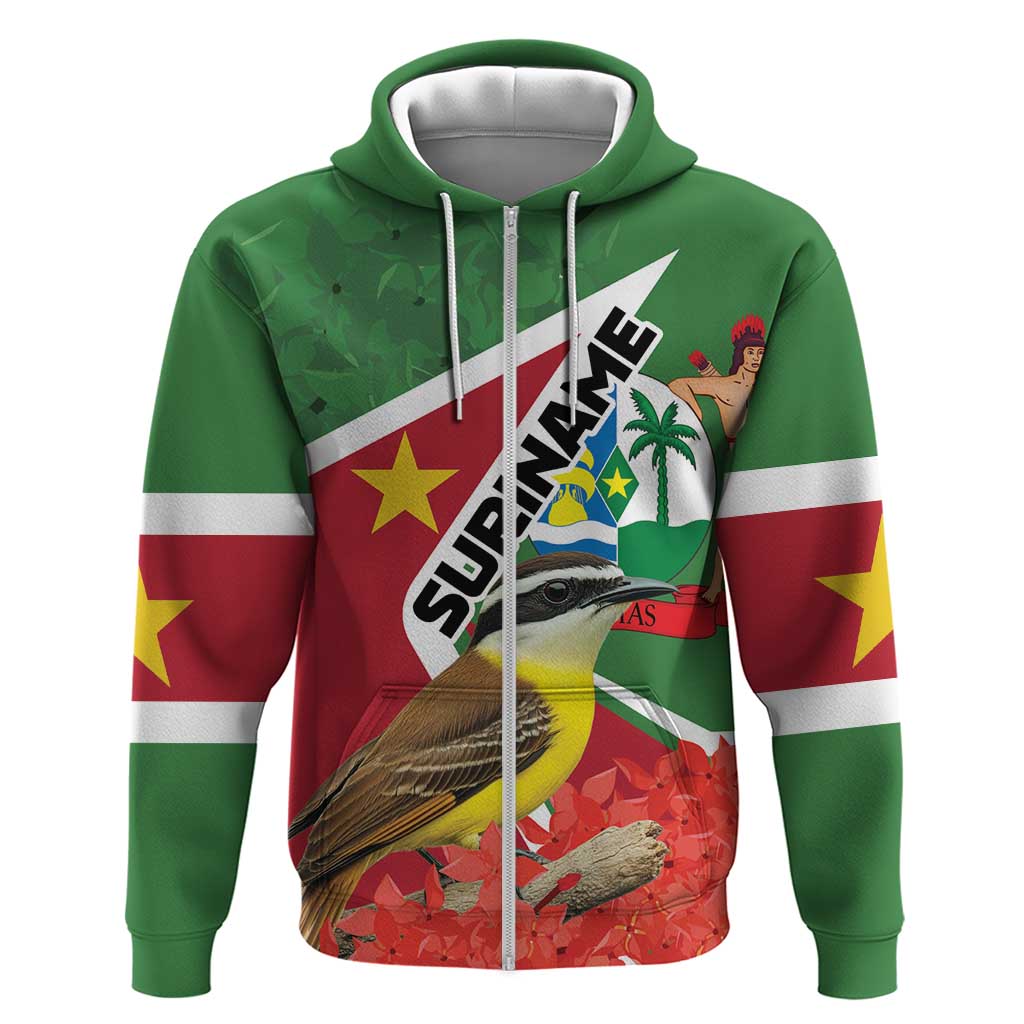 Personalized Suriname Hoodie Gerechtigheid Vroomheid Vertrouwen LT01
