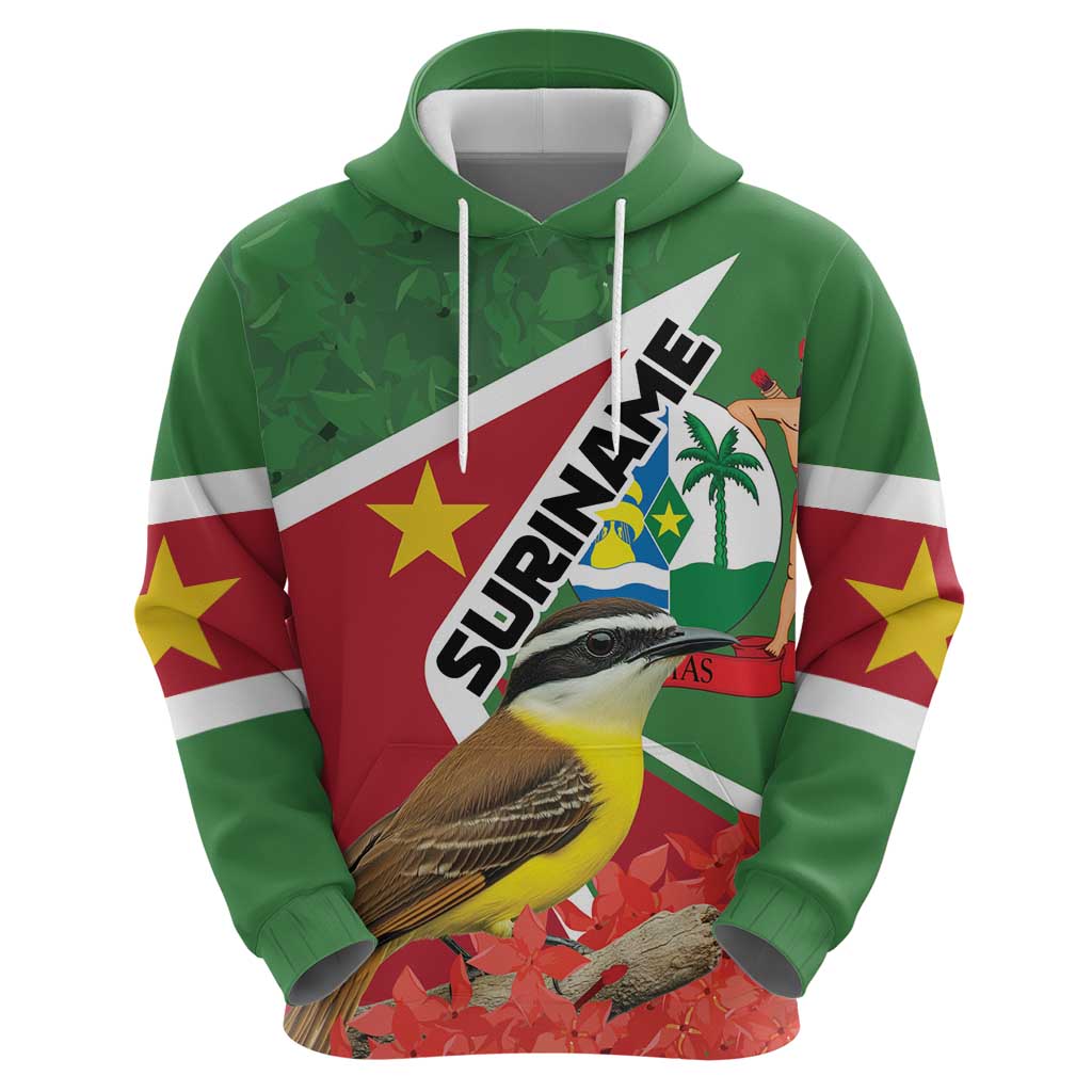 Personalized Suriname Hoodie Gerechtigheid Vroomheid Vertrouwen LT01