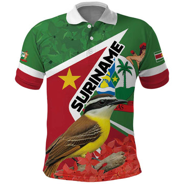 Personalized Suriname Polo Shirt Gerechtigheid Vroomheid Vertrouwen LT01