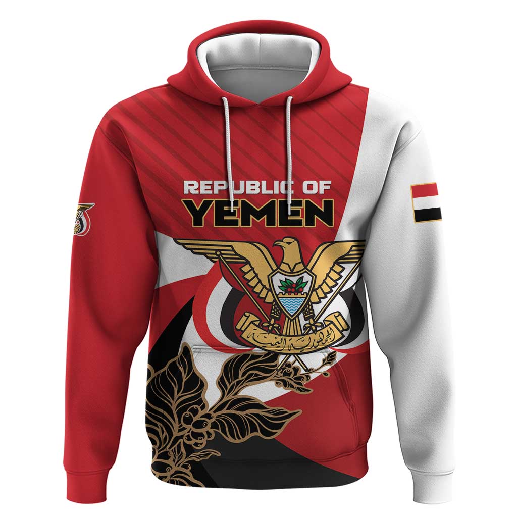 Personalized Republic of Yemen Hoodie Yamaniyyatu Coat of Arms LT01