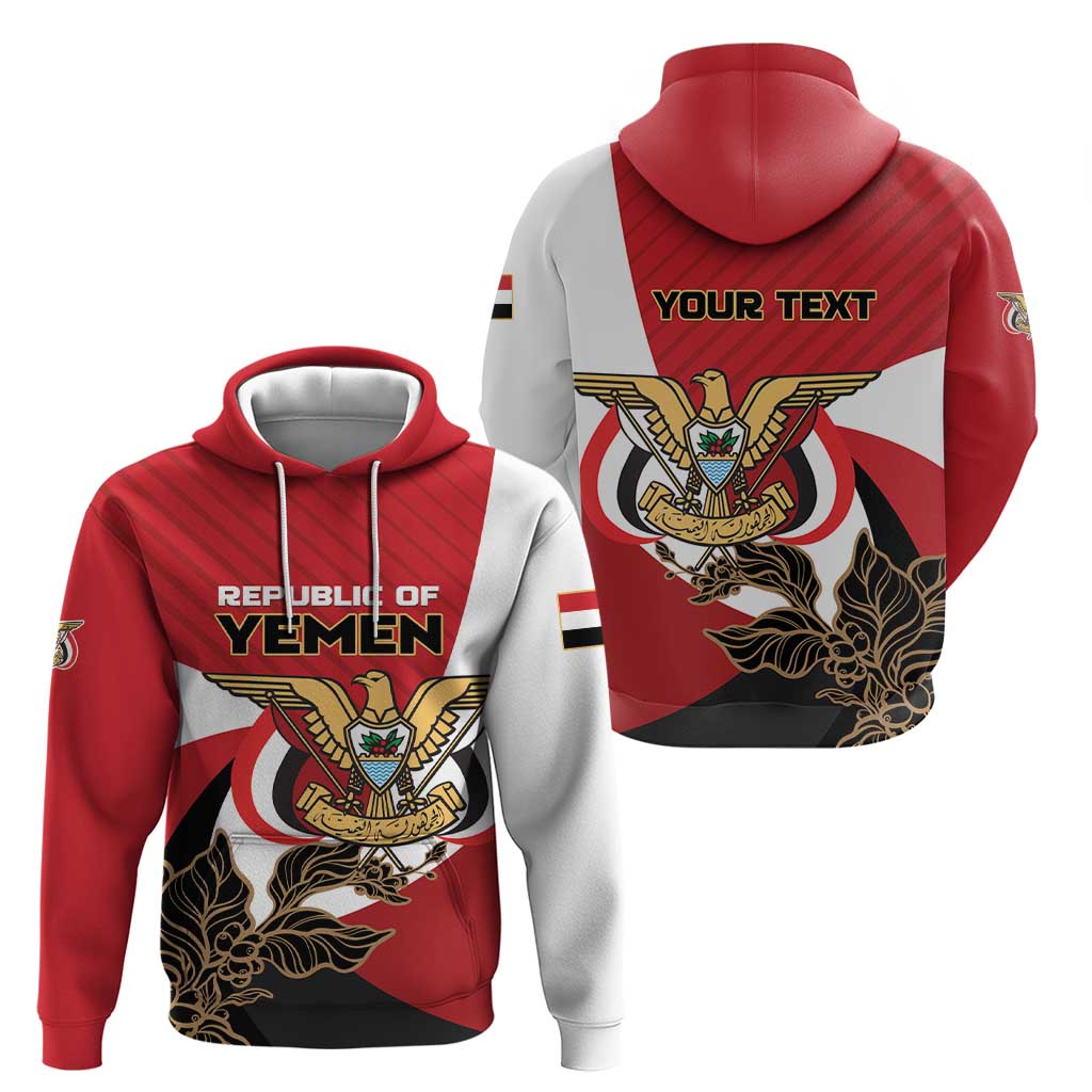 Personalized Republic of Yemen Hoodie Yamaniyyatu Coat of Arms LT01