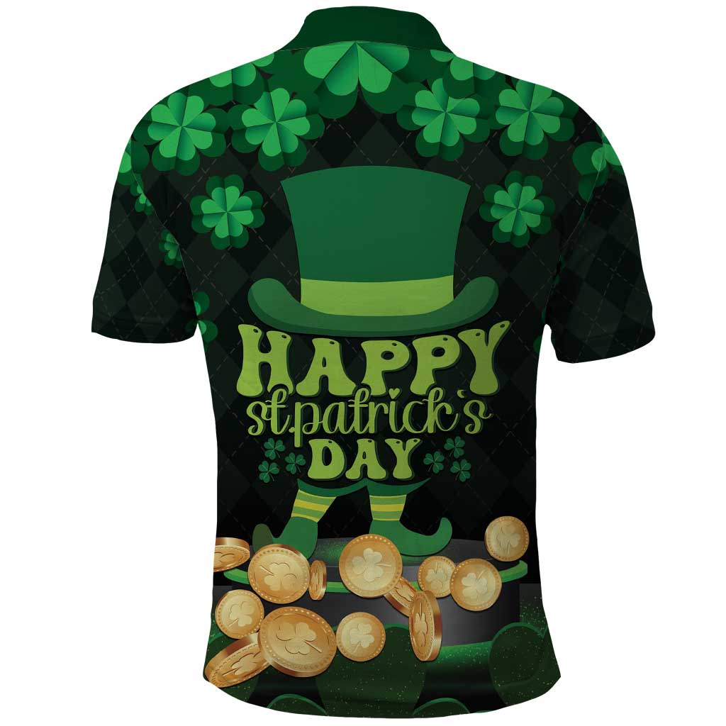 Ireland St Patrick's Day Polo Shirt Irish Shamrocks Leprechaun LT01
