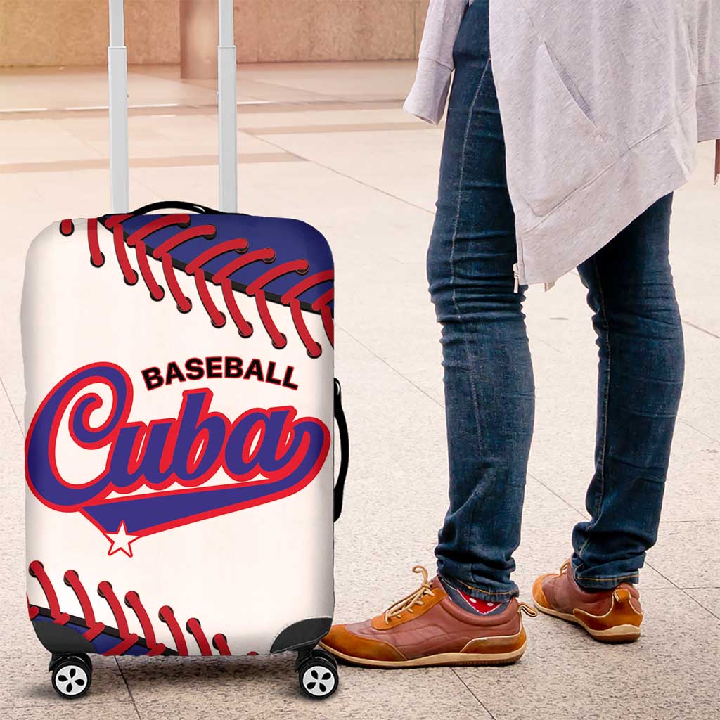 Custom Baseball Cuba 2025 Luggage Cover Cuba Powerhouse of Baseball LT01