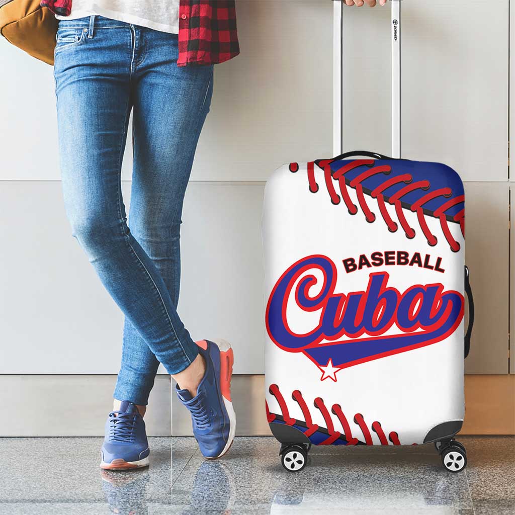 Custom Baseball Cuba 2025 Luggage Cover Cuba Powerhouse of Baseball LT01