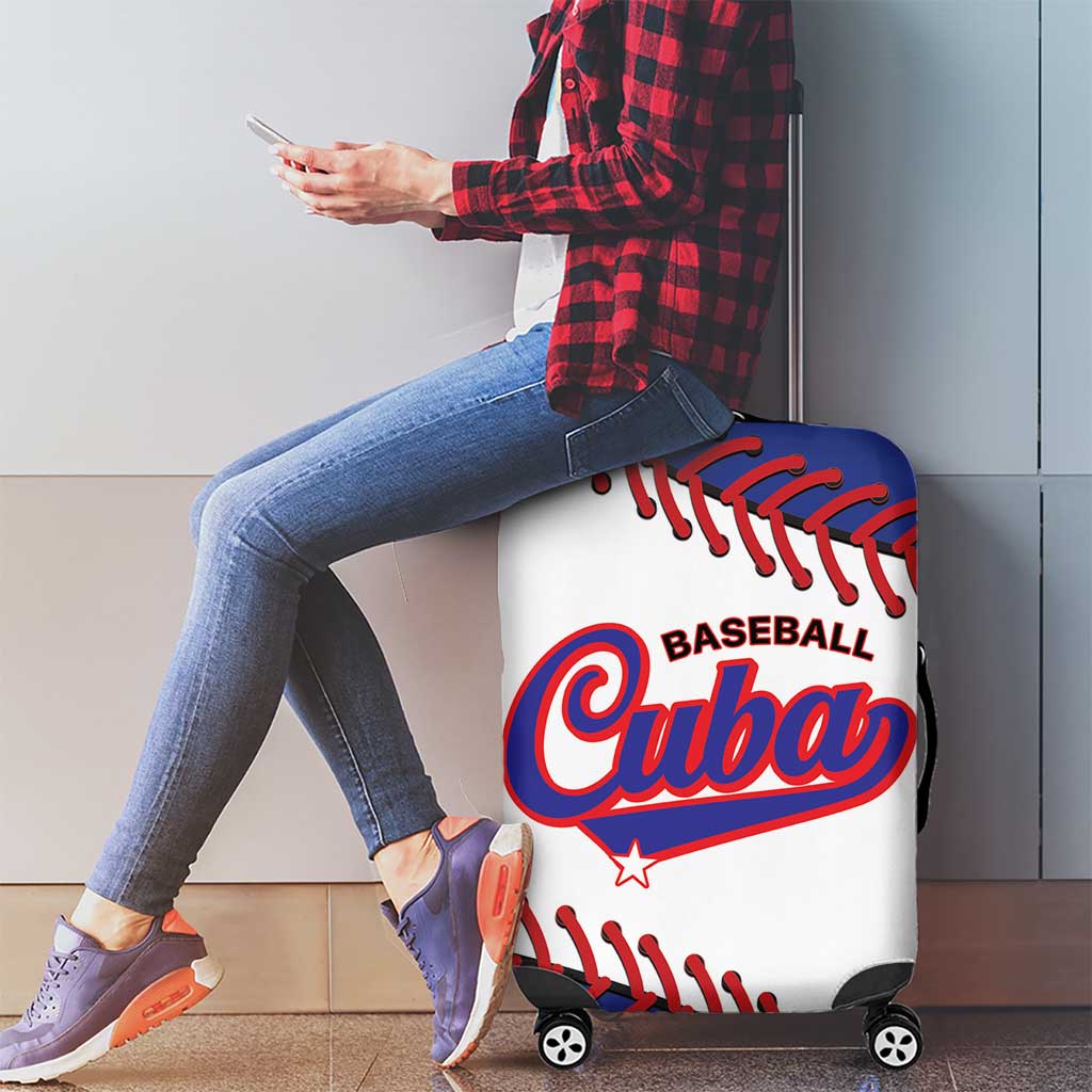 Custom Baseball Cuba 2025 Luggage Cover Cuba Powerhouse of Baseball LT01