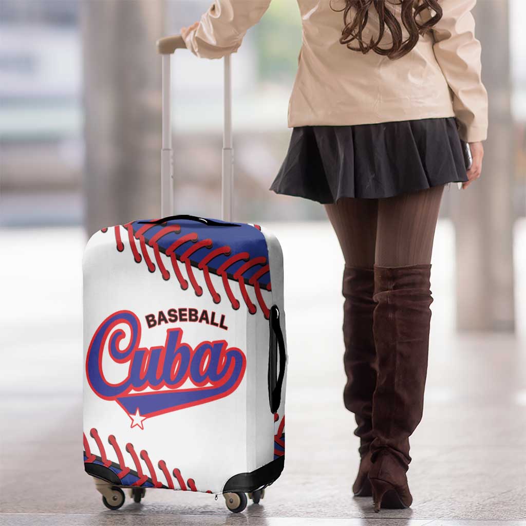 Custom Baseball Cuba 2025 Luggage Cover Cuba Powerhouse of Baseball LT01