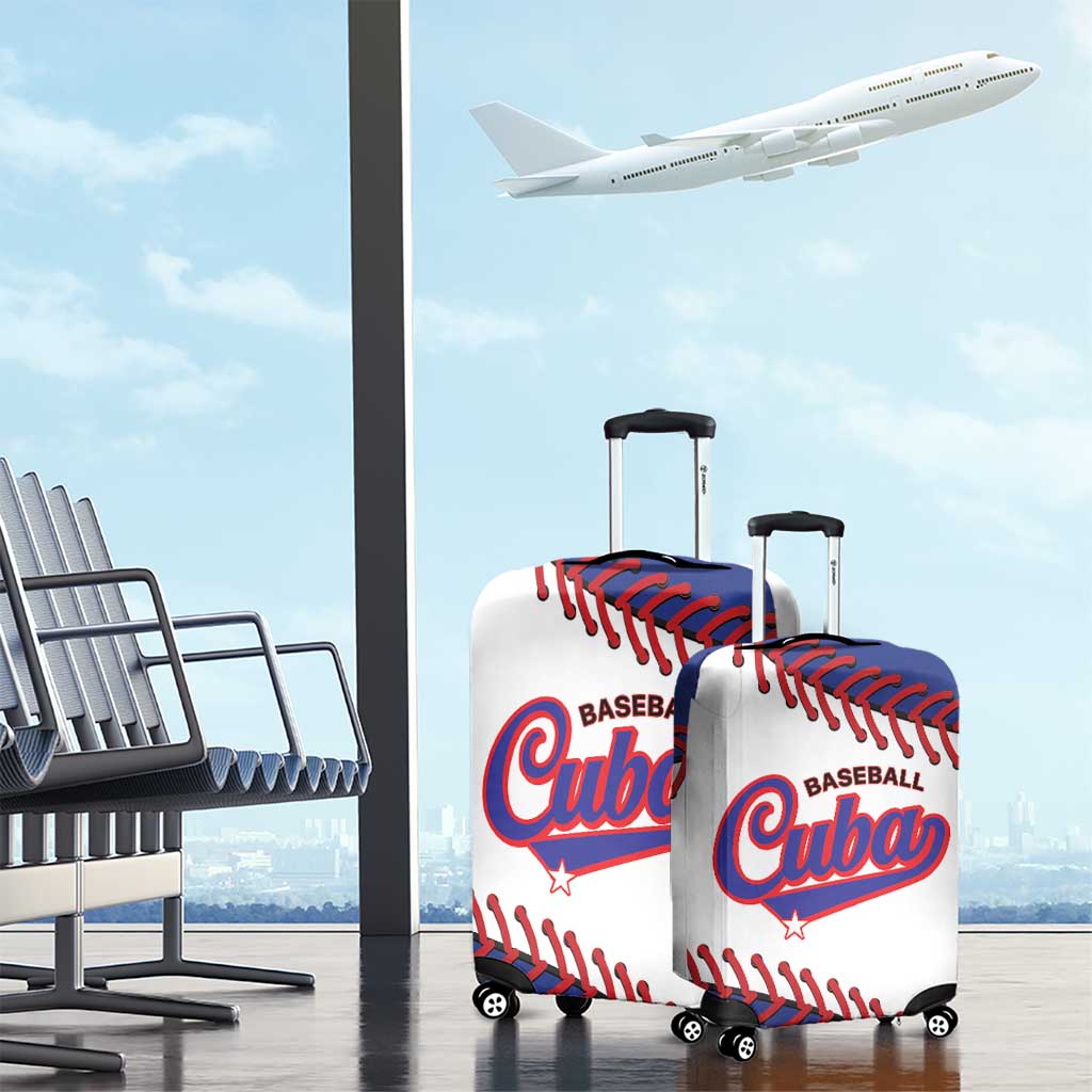 Custom Baseball Cuba 2025 Luggage Cover Cuba Powerhouse of Baseball LT01