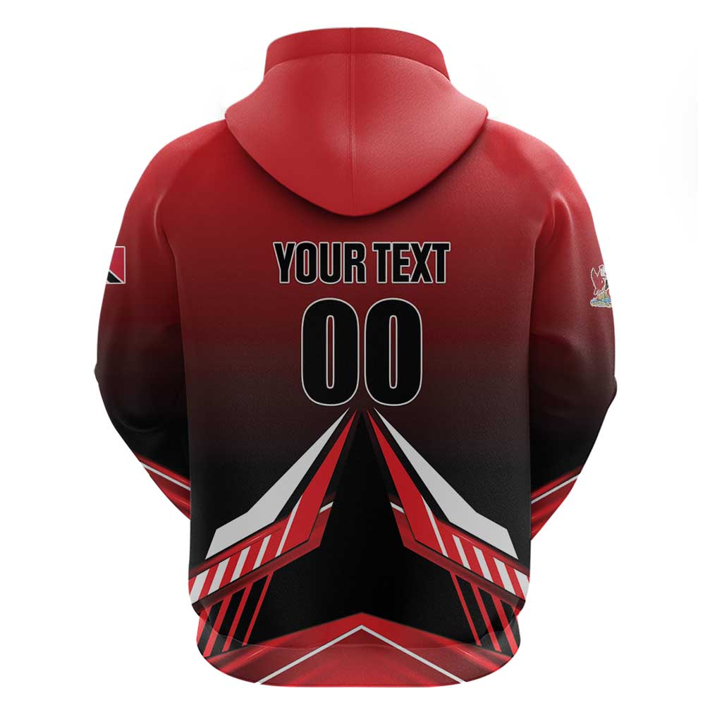Custom Cricket Trinidad and Tobago Red Force Hoodie Go Champion LT01