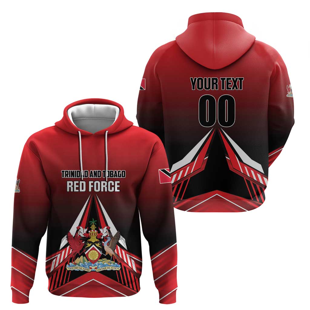 Custom Cricket Trinidad and Tobago Red Force Hoodie Go Champion LT01