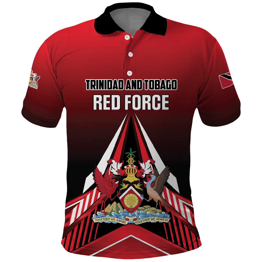 Custom Cricket Trinidad and Tobago Red Force Polo Shirt Go Champion LT01