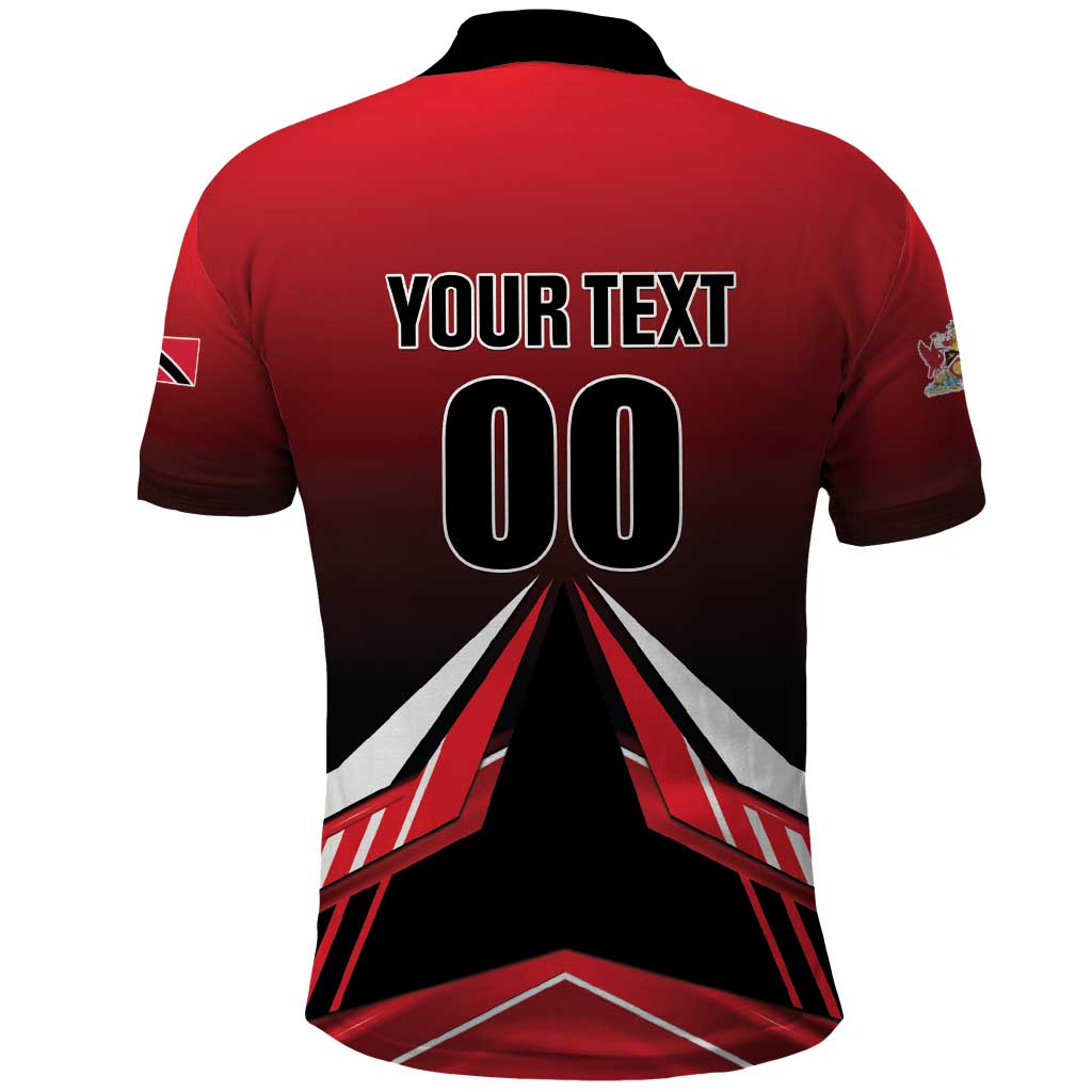 Custom Cricket Trinidad and Tobago Red Force Polo Shirt Go Champion LT01