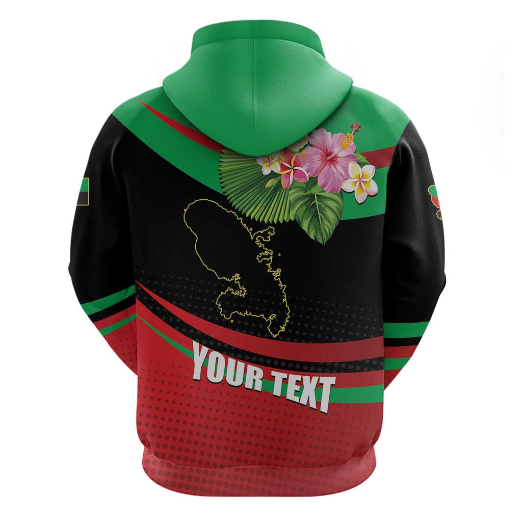 Personalized Martinique Tropical Flower Hoodie Matinik Beautiful Island LT01