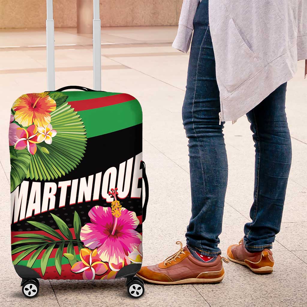 Personalized Martinique Tropical Flower Luggage Cover Matinik Beautiful Island LT01