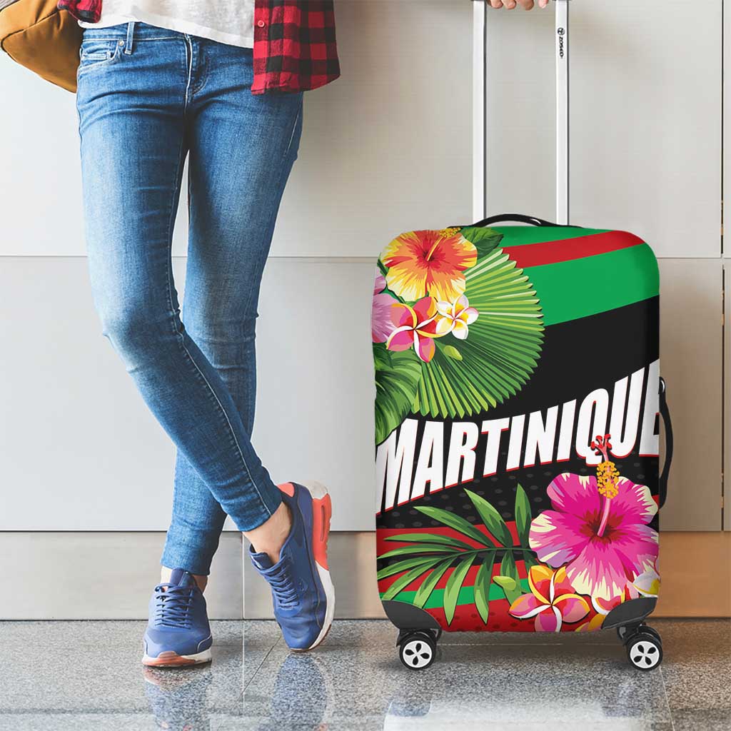 Personalized Martinique Tropical Flower Luggage Cover Matinik Beautiful Island LT01