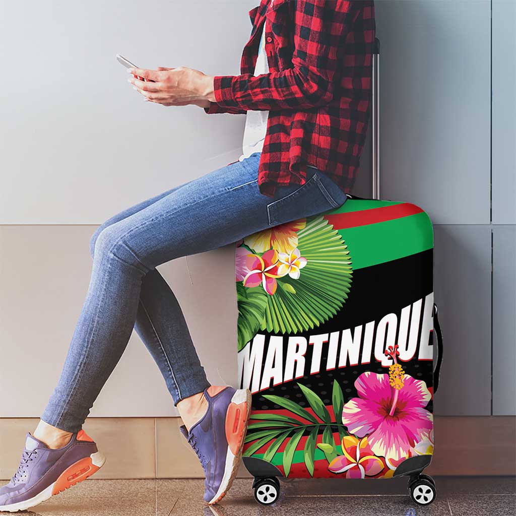 Personalized Martinique Tropical Flower Luggage Cover Matinik Beautiful Island LT01