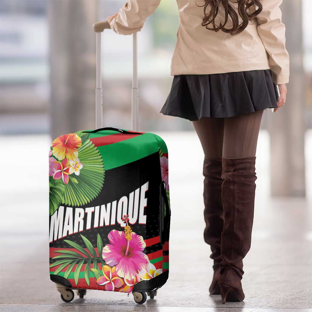 Personalized Martinique Tropical Flower Luggage Cover Matinik Beautiful Island LT01
