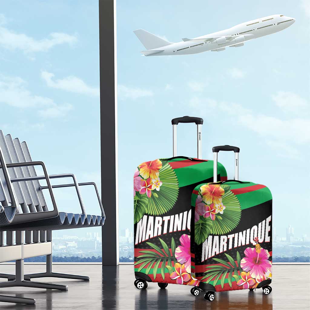 Personalized Martinique Tropical Flower Luggage Cover Matinik Beautiful Island LT01