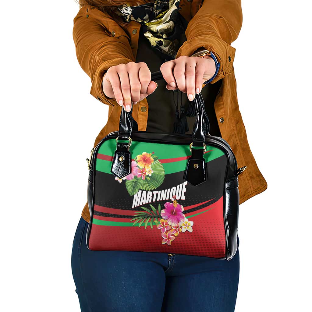 Personalized Martinique Tropical Flower Shoulder Handbag Matinik Beautiful Island LT01