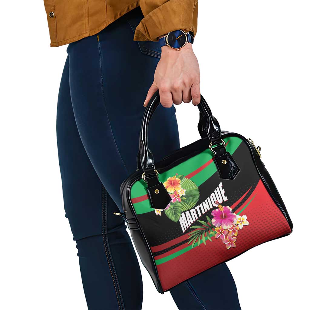 Personalized Martinique Tropical Flower Shoulder Handbag Matinik Beautiful Island LT01