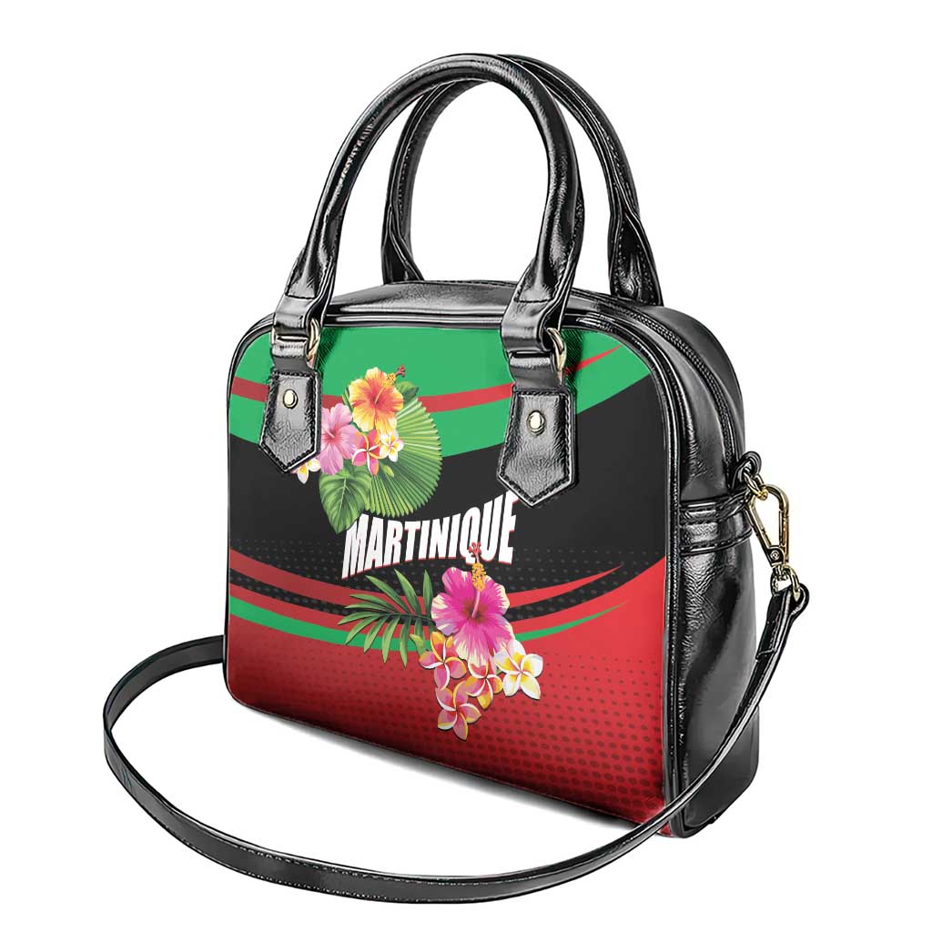 Personalized Martinique Tropical Flower Shoulder Handbag Matinik Beautiful Island LT01