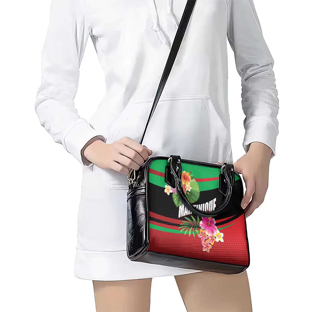 Personalized Martinique Tropical Flower Shoulder Handbag Matinik Beautiful Island LT01