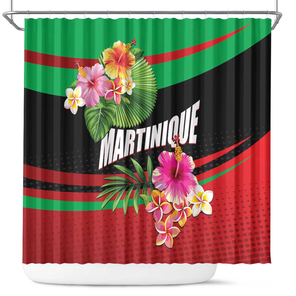 Personalized Martinique Tropical Flower Shower Curtain Matinik Beautiful Island LT01