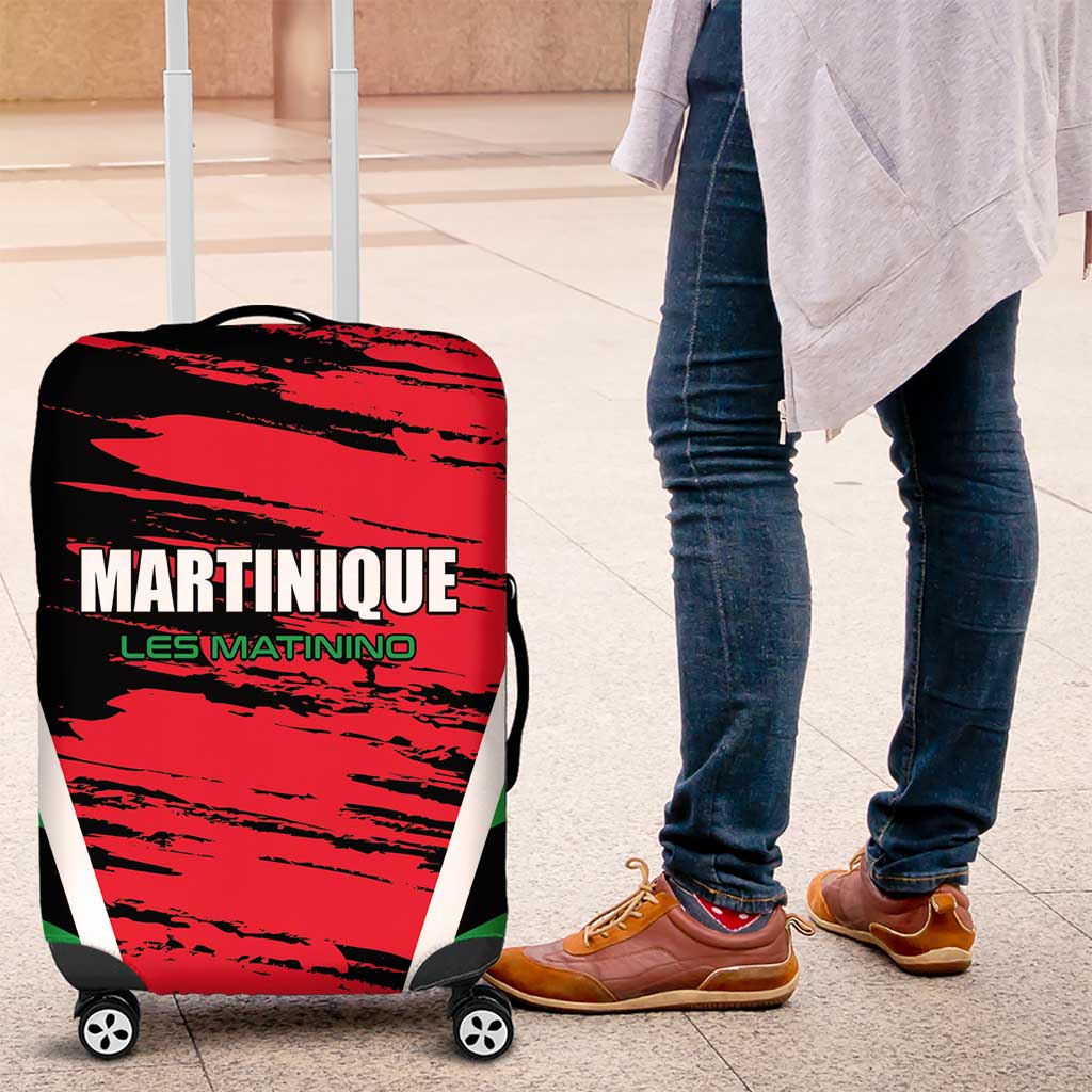 Custom Football Martinique Luggage Cover Les Matinino Go Champion LT01
