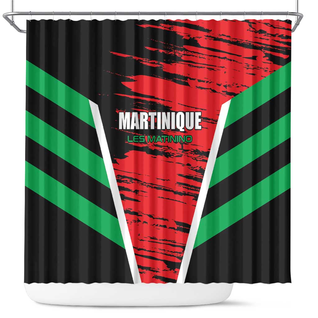 Custom Football Martinique Shower Curtain Les Matinino Go Champion LT01