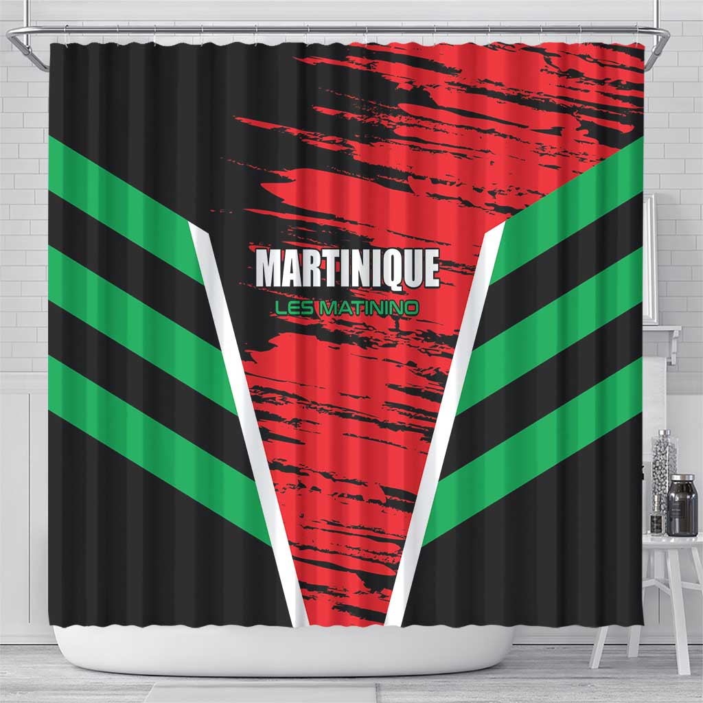 Custom Football Martinique Shower Curtain Les Matinino Go Champion LT01