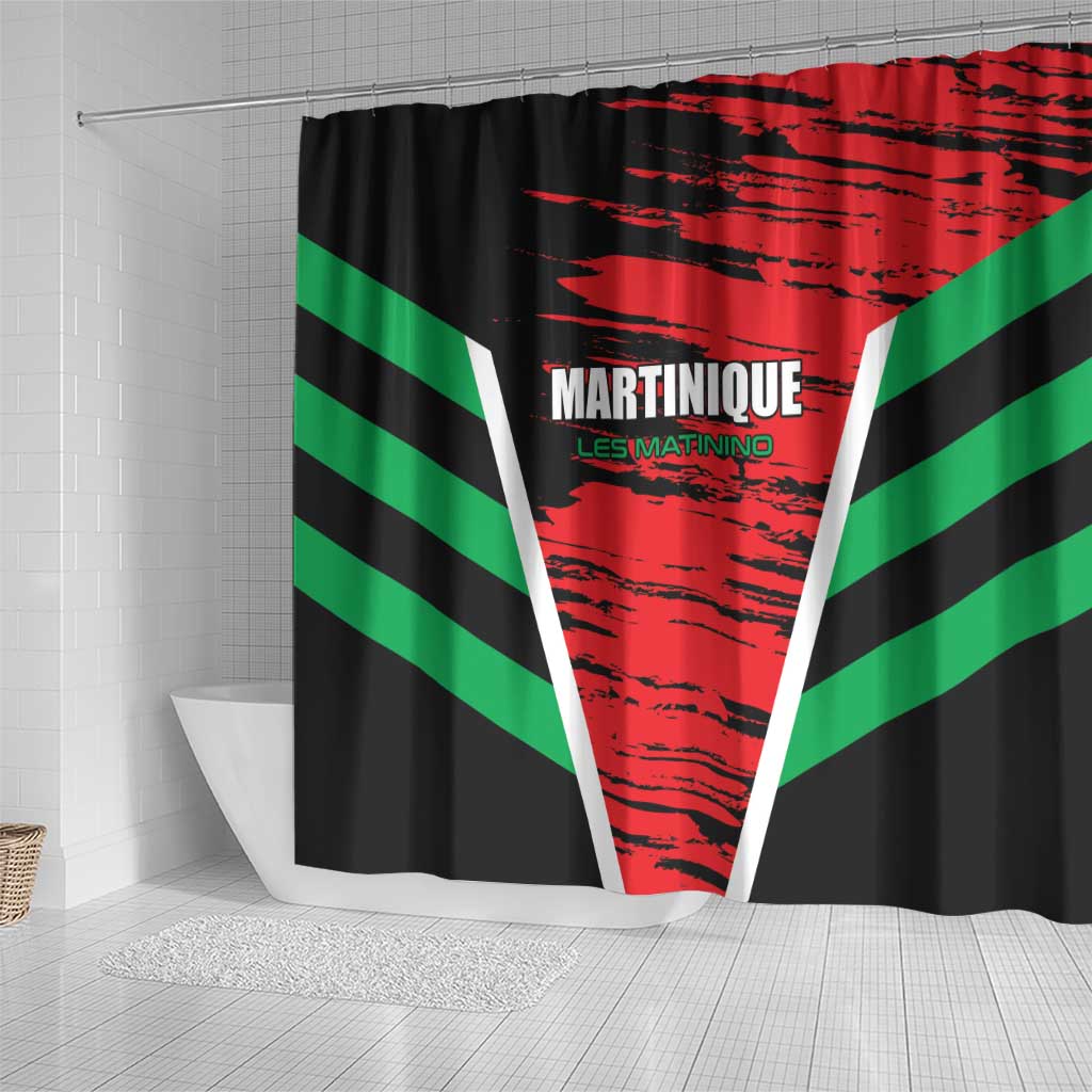 Custom Football Martinique Shower Curtain Les Matinino Go Champion LT01