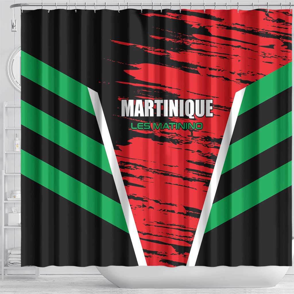 Custom Football Martinique Shower Curtain Les Matinino Go Champion LT01