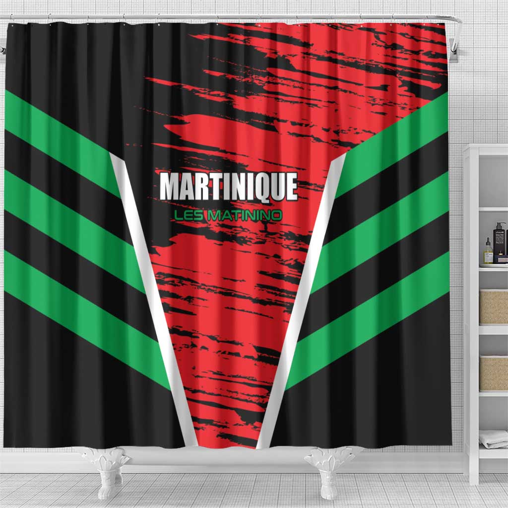 Custom Football Martinique Shower Curtain Les Matinino Go Champion LT01