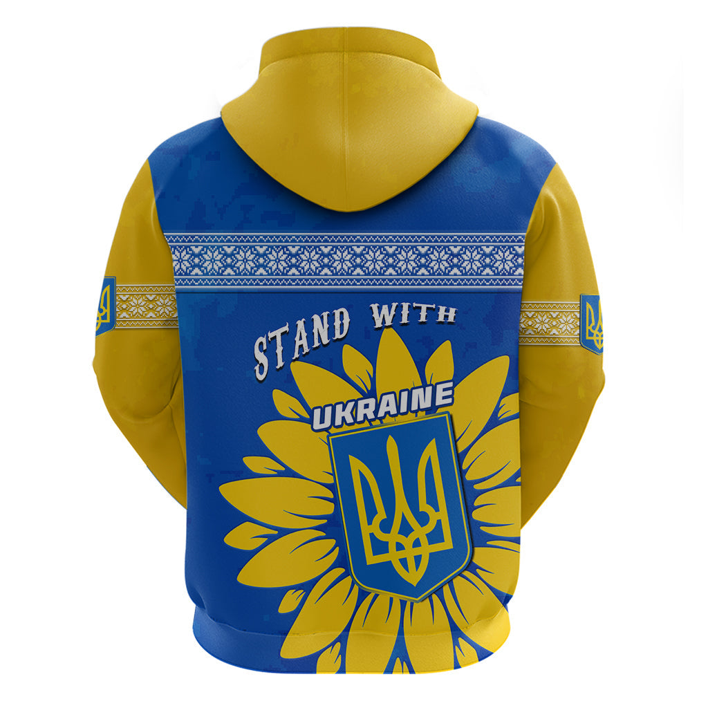 Ukraine Hoodie Ukrainian Coat Of Arms With Sunflower LT01